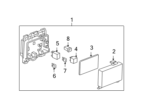 2008 Chevy Malibu Diode Assembly, Body Wiring Harness, Plug, In Type 1.5*Brown N Diagram for 22711065