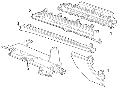 2024 Cadillac LYRIQ Cluster & Switches, Instrument Panel Diagram