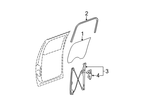 2012 Chevy Avalanche Rear Door Diagram 1 - Thumbnail