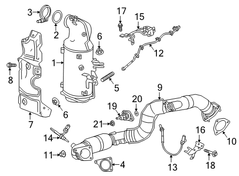 2017 Chevy Cruze CONVERTER ASM,W/UP 3WAY CTLTC (KIT) Diagram for 19420230