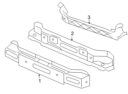 2003 Chevy SSR Panel Kit, Front End *Prime Ww18 Diagram for 15260151