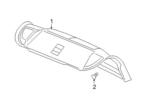 2007 Chevy Malibu Interior Trim - Trunk Lid Diagram