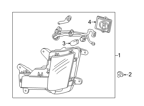 2015 Cadillac Escalade ESV Bulbs Diagram 1 - Thumbnail