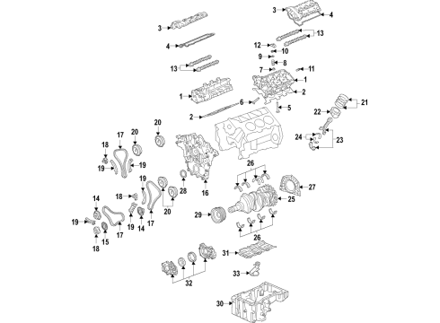 2016 Cadillac ATS Engine Parts & Mounts, Timing, Lubrication System Diagram 5 - Thumbnail