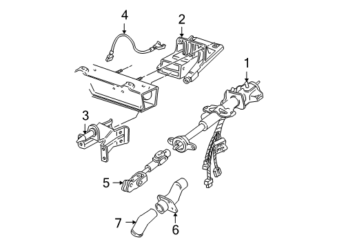 2005 Chevy Venture Steering Column, Steering Wheel Diagram