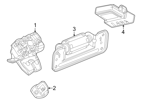 2023 Cadillac LYRIQ DAMPENER ASM-L/GATE PNL VIBRATION Diagram for 86797568