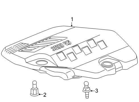 2010 Pontiac G6 Engine Appearance Cover Diagram