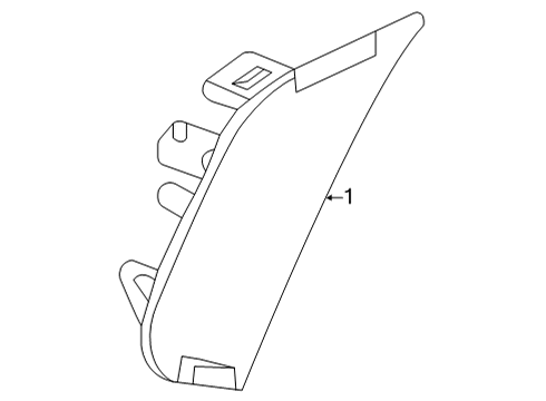 2023 GMC Yukon XL Side Marker Lamps Diagram