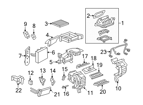 2008 Pontiac Torrent A/C & Heater Control Units Diagram 1 - Thumbnail