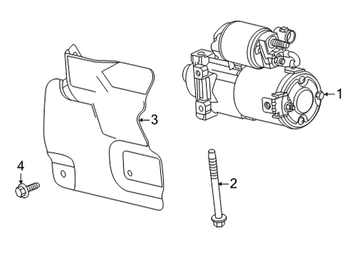 2022 GMC Sierra 2500 HD Starter Diagram 2 - Thumbnail