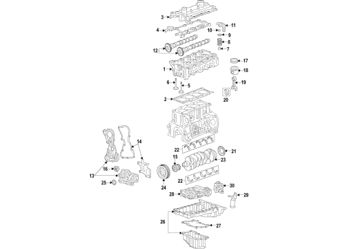 2017 GMC Canyon Engine Parts & Mounts, Timing, Lubrication System Diagram 3 - Thumbnail