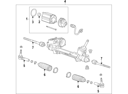 2017 Buick Envision Steering Column & Wheel, Steering Gear & Linkage Diagram