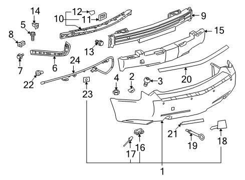 2011 Cadillac CTS Parking Aid Diagram 8 - Thumbnail