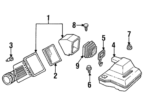 1995 Oldsmobile Silhouette Air Inlet Diagram