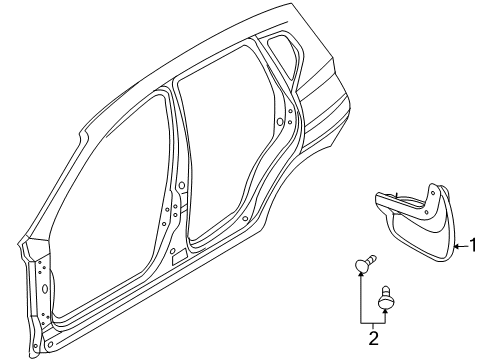 2010 Pontiac G3 Exterior Trim - Quarter Panel Diagram