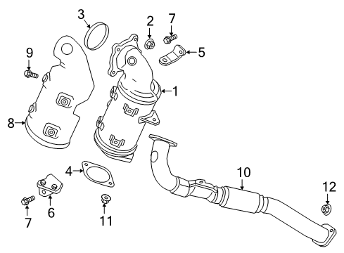 2019 Chevy Traverse Exhaust Components Diagram 1 - Thumbnail