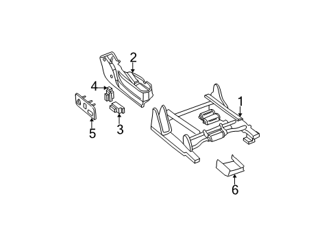 2005 Cadillac Escalade Adjuster,Passenger Seat Diagram for 88940334