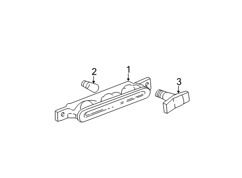 2000 Pontiac Grand Am High Mount Lamps Diagram