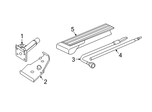 2003 Cadillac Escalade ESV Jack & Components Diagram