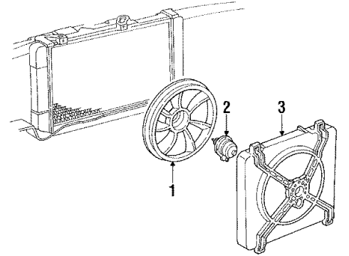 1996 Oldsmobile Silhouette Cooling System, Radiator, Water Pump, Cooling Fan Diagram