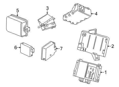 2018 Cadillac CT6 Electrical Components Diagram 5 - Thumbnail