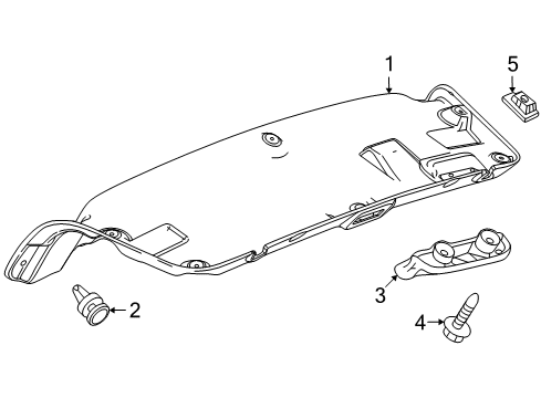 2012 Chevy Cruze Interior Trim - Trunk Lid Diagram