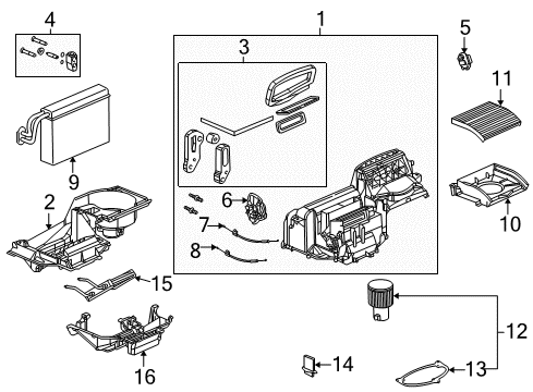 2007 Saturn Ion Blower Motor & Fan, Air Condition Diagram 2 - Thumbnail