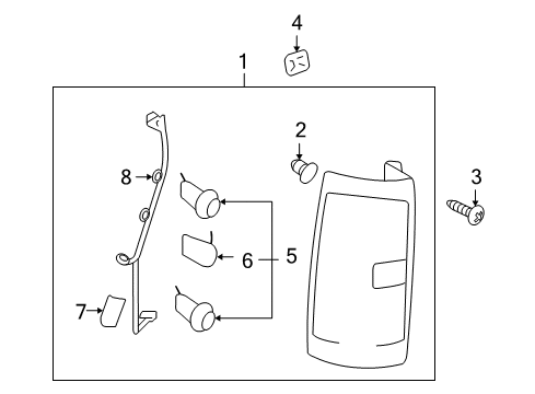 2014 GMC Yukon Bulbs Diagram 5 - Thumbnail