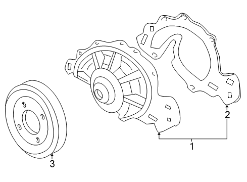 2005 Pontiac Grand Prix Cooling System, Radiator, Water Pump, Cooling Fan Diagram