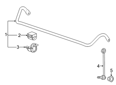 2021 Cadillac CT5 Stabilizer Bar & Components - Front Diagram 1 - Thumbnail