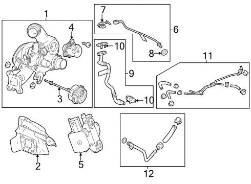 2024 Buick Encore GX Turbocharger & Components Diagram