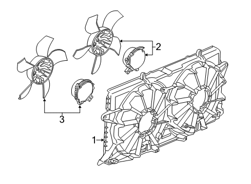 2016 GMC Sierra 1500 Cooling System, Radiator, Water Pump, Cooling Fan Diagram