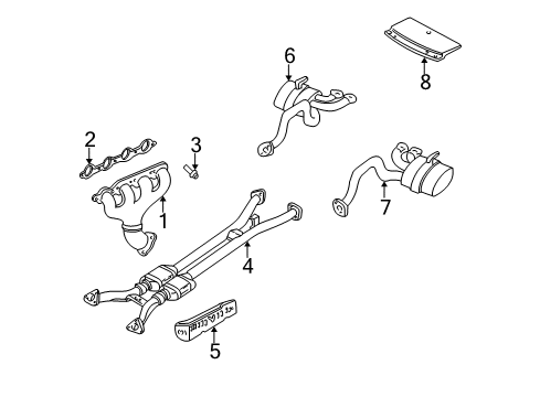 2004 Chevy Corvette Exhaust Components Diagram