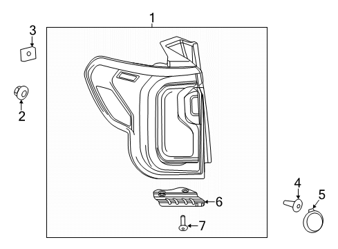 2018 GMC Acadia Harness Assembly, T/Lp Wrg Diagram for 84422631