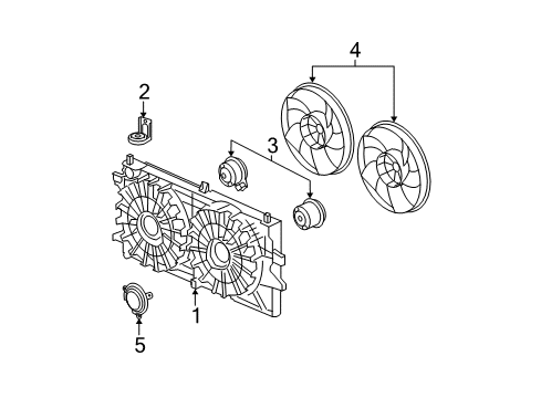 2008 Buick LaCrosse Cooling System, Radiator, Water Pump, Cooling Fan Diagram