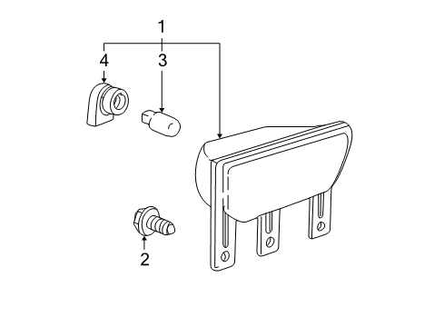 2000 Cadillac DeVille Corner Lamps Diagram