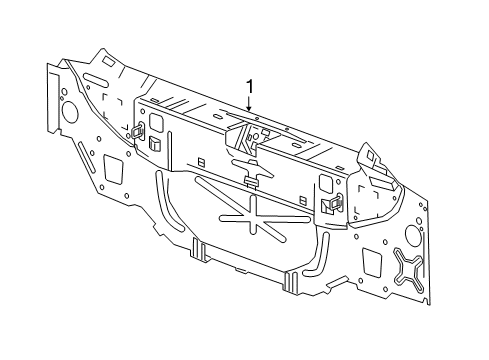 2020 Buick Regal Sportback Panel Assembly, R/End Diagram for 39149659