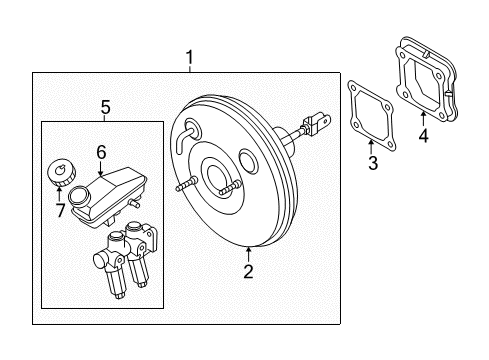 2006 Chevy Aveo Hydraulic System, Brakes Diagram