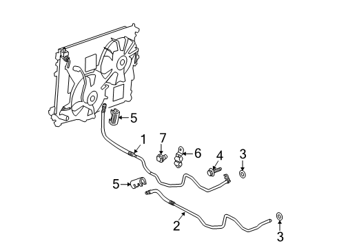 2009 Cadillac SRX Trans Oil Cooler Diagram 2 - Thumbnail