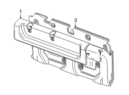 2024 Chevy Silverado 3500 HD Interior Trim - Cab Diagram 5 - Thumbnail