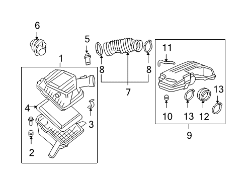 2009 Chevy Colorado Air Intake Diagram 2 - Thumbnail