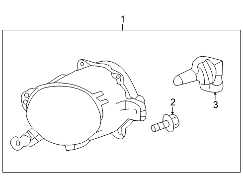 2014 Cadillac SRX Bulbs Diagram 1 - Thumbnail