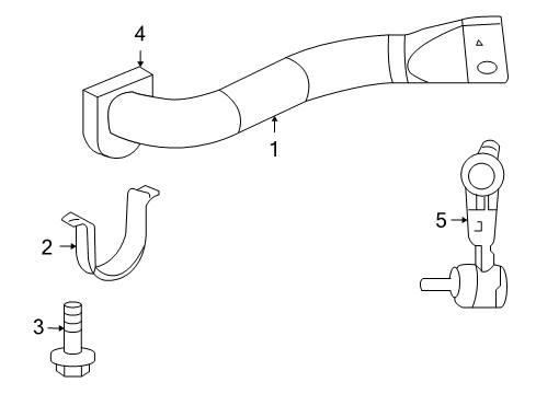 2006 Buick Rainier Stabilizer Bar & Components - Front Diagram