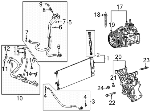 2022 Chevy Silverado 3500 HD Air Conditioner Diagram 1 - Thumbnail