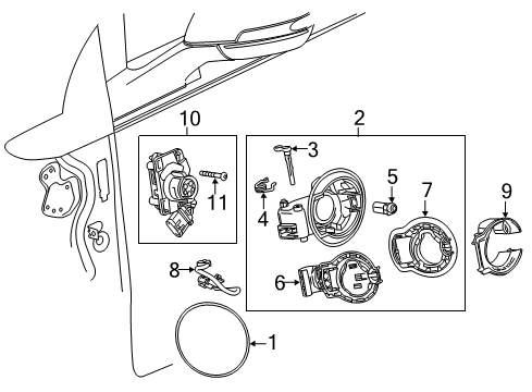 2014 Chevy Volt Receptacle,Drive Motor Battery Charger Diagram for 22975306