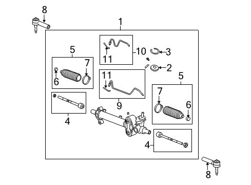 2012 Cadillac Escalade ESV P/S Pump & Hoses, Steering Gear & Linkage Diagram 2 - Thumbnail