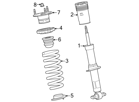 2023 Chevy Colorado Struts & Components - Front Diagram