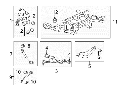 2013 Cadillac CTS Rear Suspension, Control Arm Diagram 4 - Thumbnail