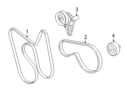 2010 Hummer H3T Belts & Pulleys, Cooling Diagram 2 - Thumbnail