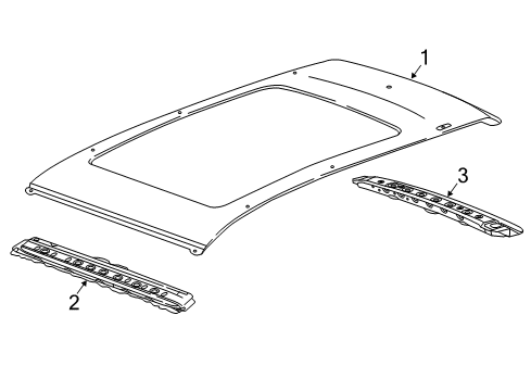 2021 Chevy Equinox Roof & Components Diagram